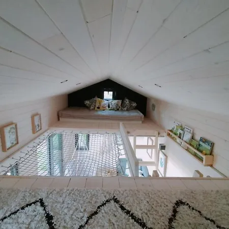 Tiny House Du Coq Aux Anes בקתה Saint-Denis-de-Gastines
